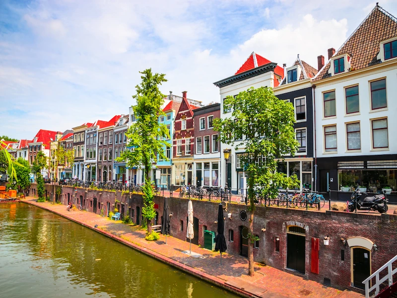 Canal houses in Utrecht city centre