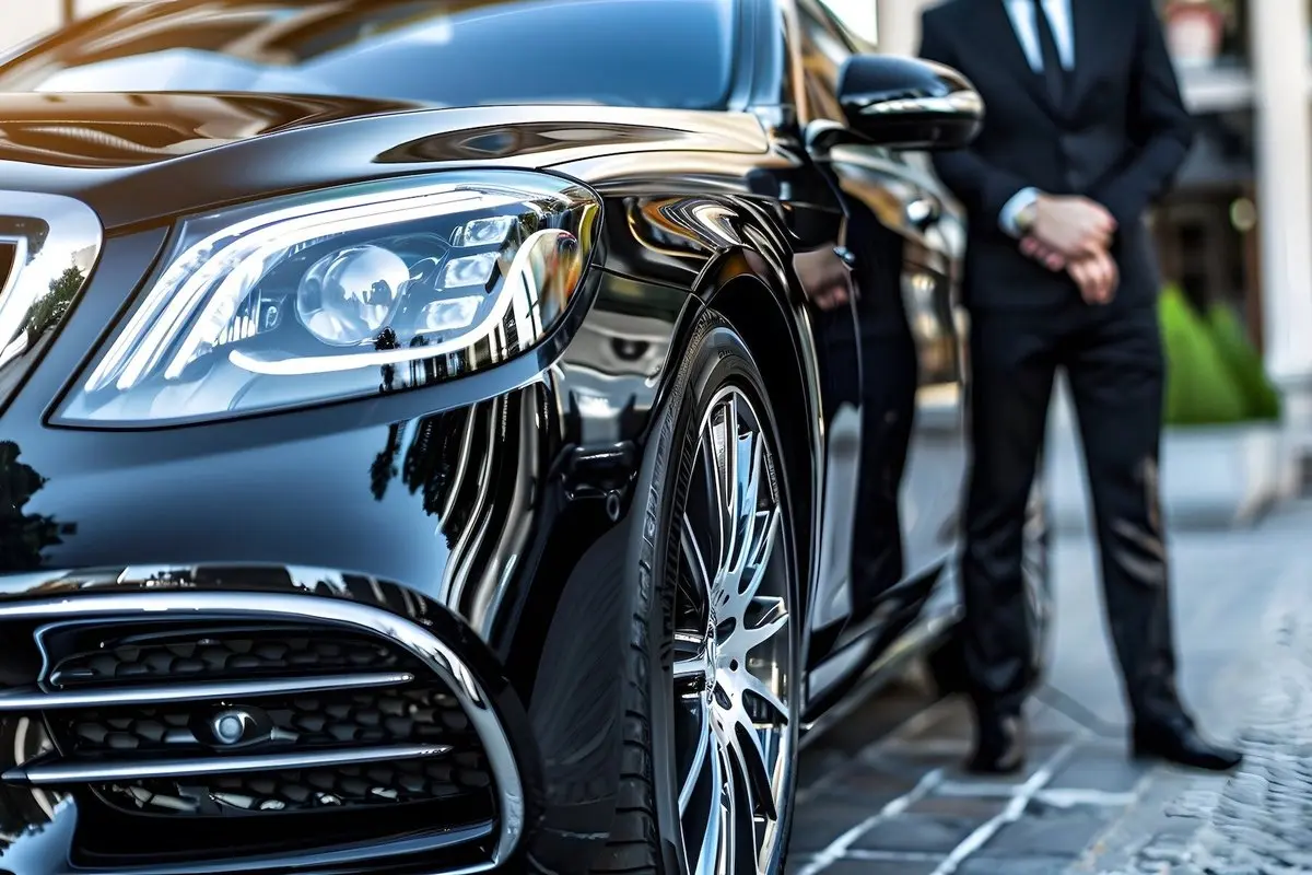Schiphol Airport chauffeur service with executive vehicle